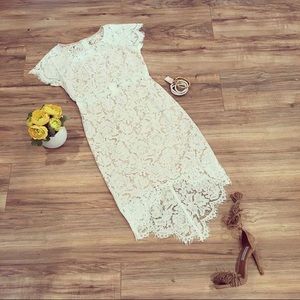 White lace dress